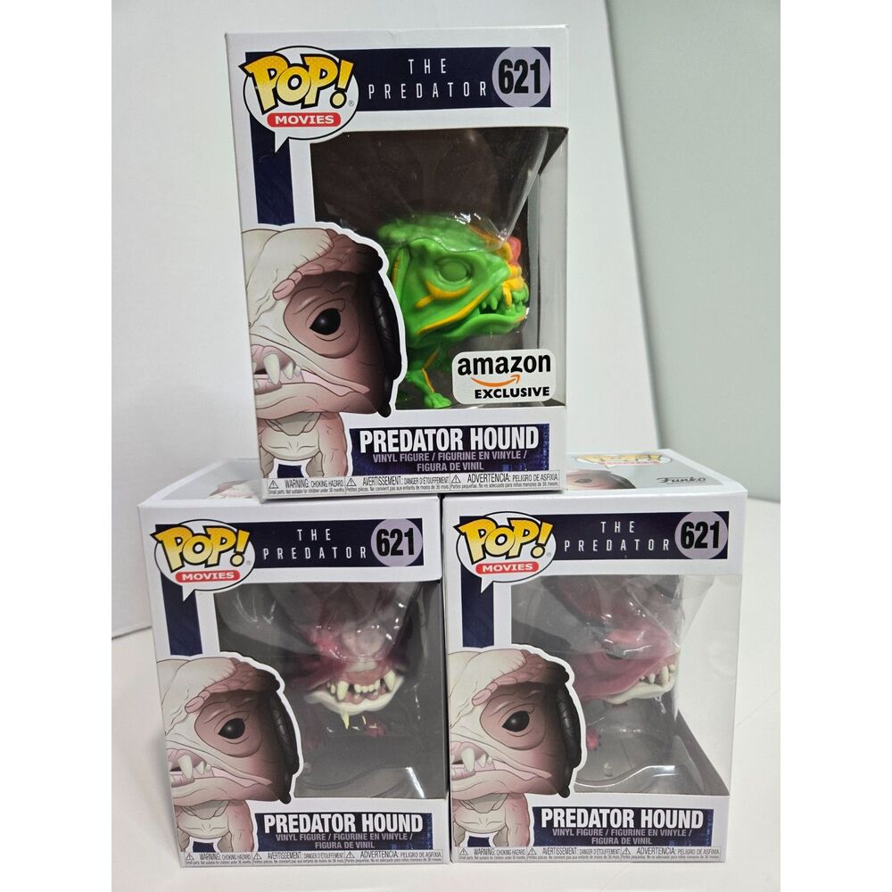 Funko Pop Movies The Predator Hound 3-Piece Lot | Amazon Exclusive & Common #621